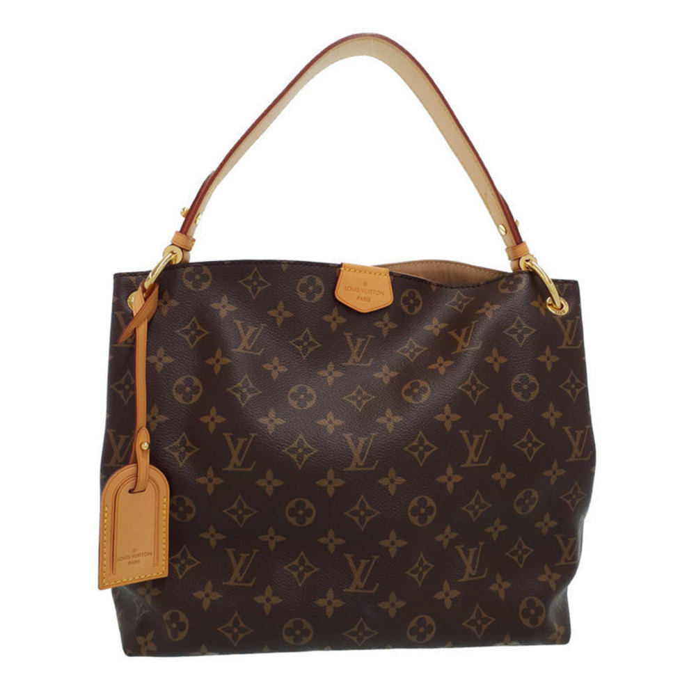 Louis Vuitton Monogram Graceful PM Semi-Shoulder Bag Beige